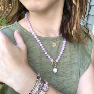 Stella & Dot Midern Bohemian Beaded Neclace - Pink